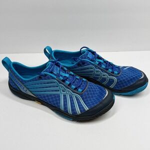 Merrell Road Glove Dash 2 Sneaker Lace Up Running Athletic Blue Size 9.5